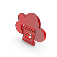 Glass Cloud Movie Icon PNG & PSD Images