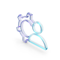 Glass Person Setting Icon PNG & PSD Images