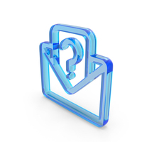Glass Question Mark Mail Icon PNG & PSD Images