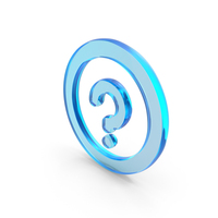 Glass Question Mark In Circle Icon PNG & PSD Images