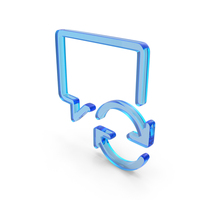 Glass Speech Bubble Icon PNG & PSD Images