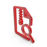 Glass Search Zip File Icon PNG & PSD Images
