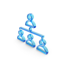 Glass Team Hierarchy Icon PNG & PSD Images
