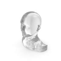 Crystal Woman Mannequin Head Eyes Close PNG & PSD Images