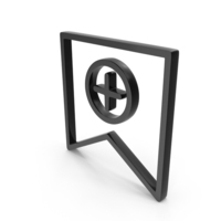 Add Bookmark Element Icon Black PNG & PSD Images