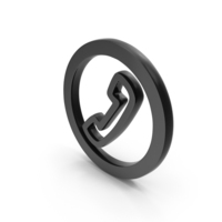 Call Icon Black PNG & PSD Images