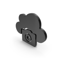 Camera Cloud Icon Black PNG & PSD Images