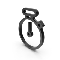 Stopwatch Icon Black PNG & PSD Images