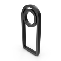 Door Hanger Icon Black PNG & PSD Images