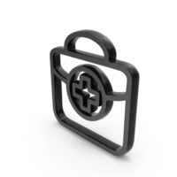 Black First Aid Bag Icon PNG & PSD Images
