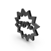 Black 50% Off Icon PNG & PSD Images