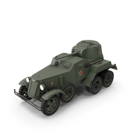 BA-10 Heavy Armored Car PNG & PSD Images