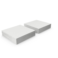 Business Cards Straight Corner Blank White PNG & PSD Images