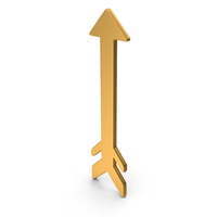 Gold Arrow Icon PNG & PSD Images