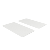 Business Cards Round Corner Blank White PNG & PSD Images