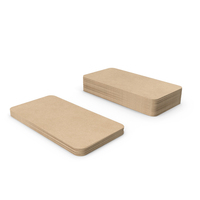 Business Cards Type 03 Round Corner Blank PNG & PSD Images