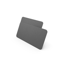 Business Cards Round Corner Blank Black PNG & PSD Images