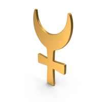 Gold Astrology Evil Moon Icon PNG & PSD Images