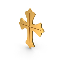 Gold Cross Icon PNG & PSD Images