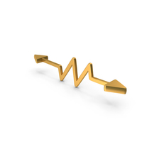 Two Side Direction Arrows Icon Gold PNG & PSD Images