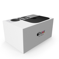 Apple TV 4K Packaging Box PNG & PSD Images