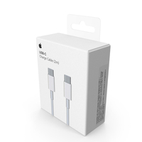 Apple USB-C Charge Cable Packaging PNG & PSD Images