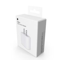 Apple USB-C Power Adapter Retail Packaging PNG & PSD Images