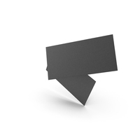 Business Cards Straight Corner Blank Black PNG & PSD Images