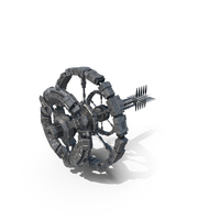 Futuristic Space Ring Station Grey PNG & PSD Images