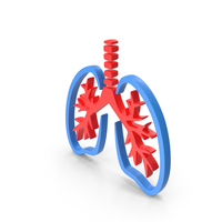 Coloured Human Lungs Icon PNG & PSD Images