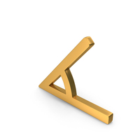 Gold Mathematical Angle Icon PNG & PSD Images