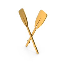 Gold Oars Icon PNG & PSD Images