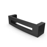 Kitchen Cabinet Handle Flat Black PNG & PSD Images