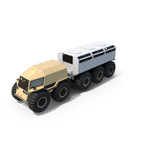Sherp ATV with Trailer Light Gray PNG & PSD Images