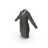 Womens Business Suit with Skirt PNG & PSD Images