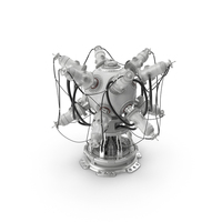 Futuristic Nuclear Reactor White PNG & PSD Images