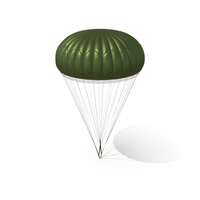 Mission Green Parachute PNG & PSD Images