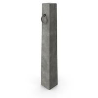 Concrete Hitching Post With Ring Old PNG & PSD Images