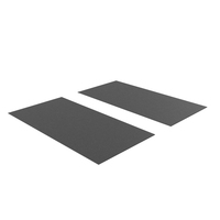 Business Cards Straight Corner Blank Black PNG & PSD Images