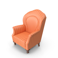 Orange Imperatrice Armchair PNG & PSD Images