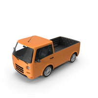 Kei Truck Concept Retro Style Orange PNG & PSD Images