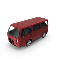 Red Kei Van Concept Retro Style PNG & PSD Images