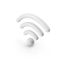 White WiFi Symbol PNG & PSD Images