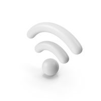 White WiFi Symbol PNG & PSD Images