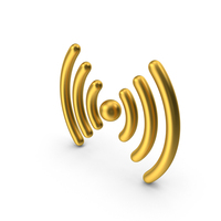Gold Signal Symbol PNG & PSD Images