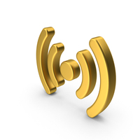 Gold Signal Symbol PNG & PSD Images
