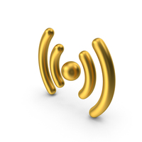 Gold Signal Symbol PNG & PSD Images