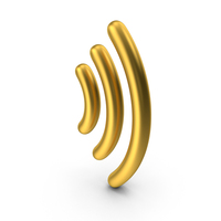 Gold Signal Symbol PNG & PSD Images