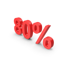 80 Percent Symbol PNG & PSD Images