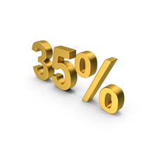 35 Percent Gold PNG & PSD Images